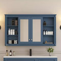 Bathroom Mirror Cabinet 47-Inch, Wall-Mounted, Adjustable & Open Shelves, Medicine Cabinet for Bathroom, Bedroom, or Vanity