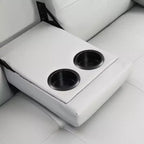 66,9 Zoll PVC/Stoff Verwandlungsfähiges Klapp-Futonsofabett mit Edelstahlbeinen für Wohnzimmer, Büro, Apartment, Schlafzimmer, Schwarz