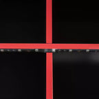 Gaming-Hochbett in voller Größe mit Schreibtisch und RGB-Beleuchtung, Hochbettgestell aus Vollholz mit Kleiderschrank und Staufächern