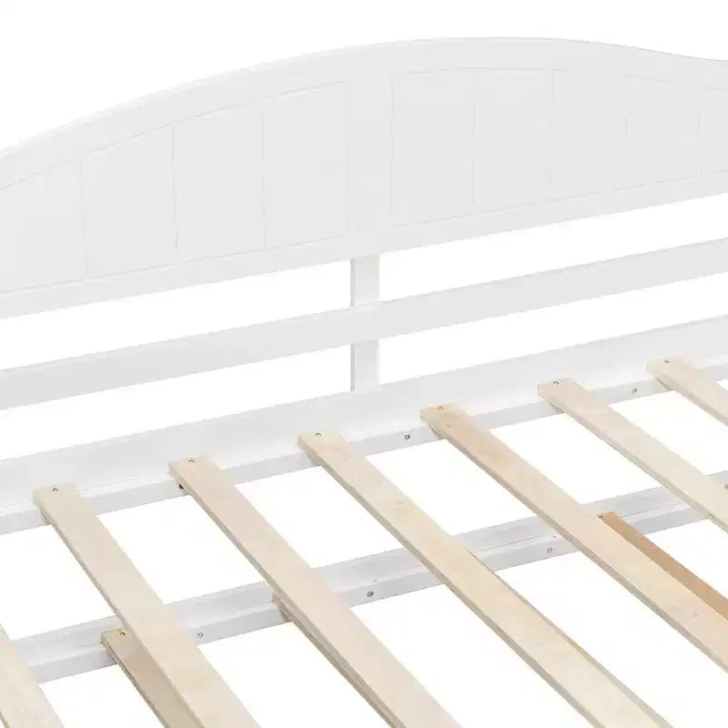 Tagesbett in Zwillingsgröße mit Ausziehbett und Himmel