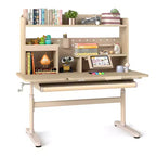  Kids Study Desk w/Tilt Desktop Retractable Book Stand & Pegboard Pen Holder