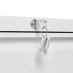 Weißer Aktenschrank mit 2 Schubladen und Schloss, Metall-Aufbewahrung für Legal-/Letter-/A4-/F4-Akten