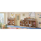 5-Fächer-Garderobenschrank für Klassenzimmer mit 10 Haken, Ablageorganizer mit 10 Fächern für Zuhause, Kindergarten, Schule, Kita