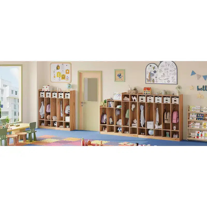 5-Fächer-Garderobenschrank für Klassenzimmer mit 10 Haken, Ablageorganizer mit 10 Fächern für Zuhause, Kindergarten, Schule, Kita